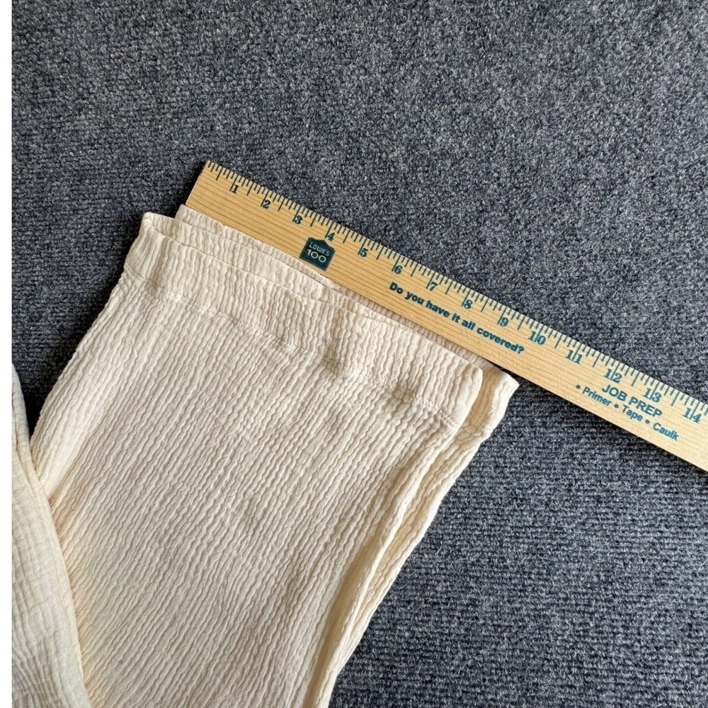 Soft Surroundings Cream Cotton Gauze Wide Leg Crop Pants 5ER85 Ivory NWT Size 3X - Picture 8 of 10
